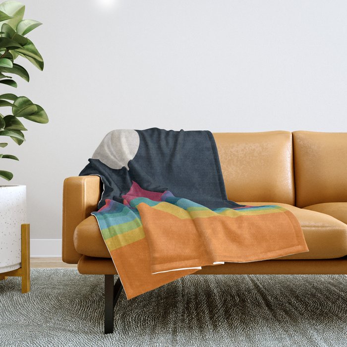 Whimsical Mountains Throw Blanket Gallery Image 1