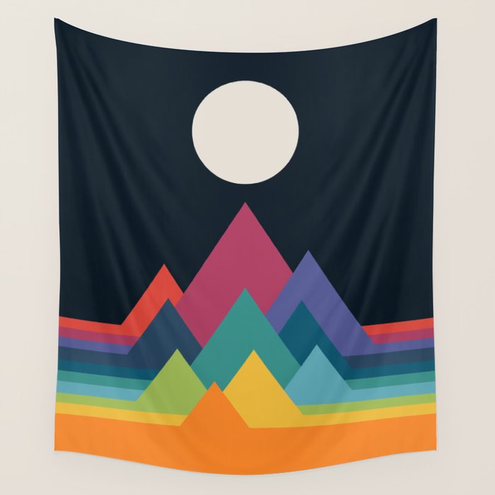 Whimsical Mountains Wall Tapestry Gallery Image 1