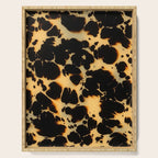 Tortoiseshell Pattern Warm Amber and Black Organic Spots Serving Tray Gallery Image 1