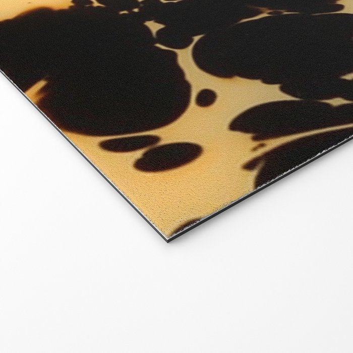 Tortoiseshell Pattern Warm Amber and Black Organic Spots Welcome Mat Gallery Image 2