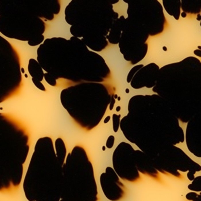 Tortoiseshell Pattern Warm Amber and Black Organic Spots Coffee Mug Gallery Image 2