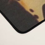 Tortoiseshell Pattern Warm Amber and Black Organic Spots Desk Mat Gallery Image 4