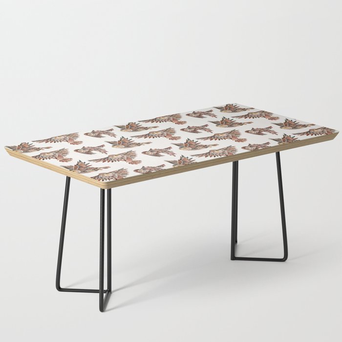 Owls in Flight - Brown Palette Coffee Table Gallery Image 1