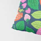 Strawberry Fields - Pink and Blue Pillow Sham Gallery Image 4