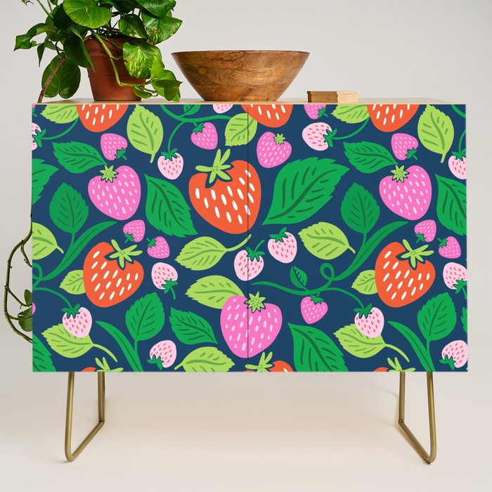 Strawberry Fields - Pink and Blue Credenza Gallery Image 1