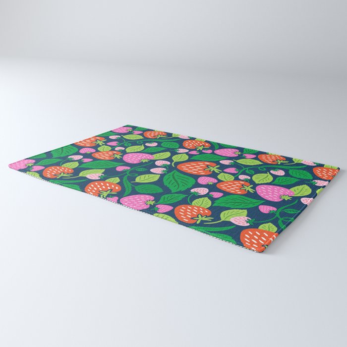 Strawberry Fields - Pink and Blue Rug Gallery Image 3