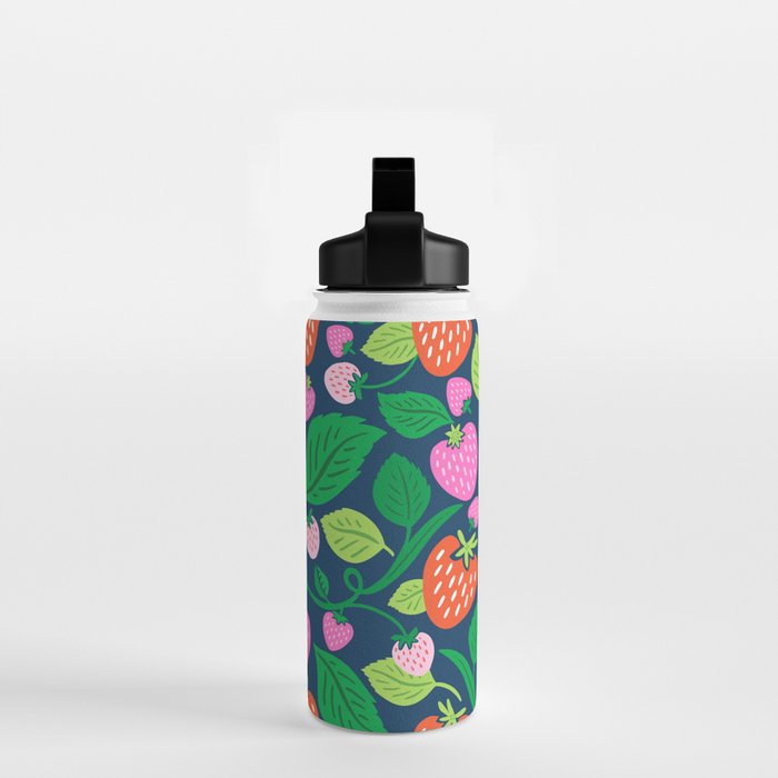 Strawberry Fields - Pink and Blue Water Bottle Gallery Image 2