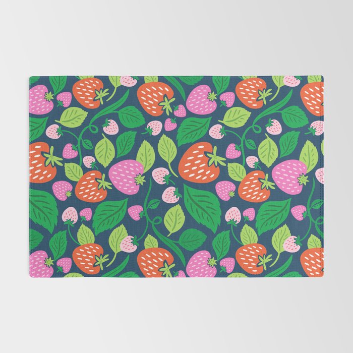 Strawberry Fields - Pink and Blue Rug Gallery Image 2