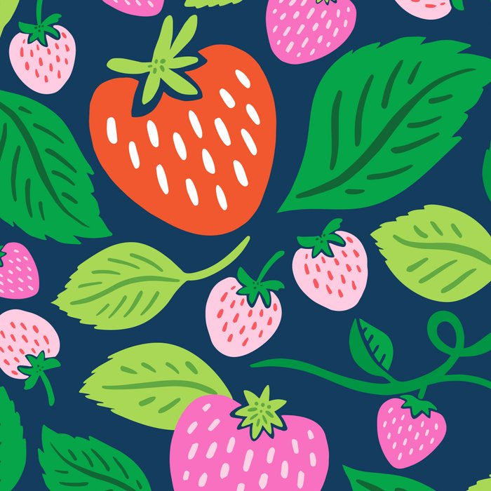 Strawberry Fields - Pink and Blue Coffee Mug Gallery Image 2