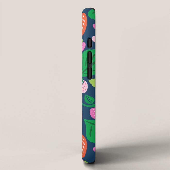 Strawberry Fields - Pink and Blue iPhone Case Gallery Image 2