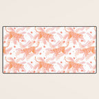 Orange and pink tiger Desk Mat Gallery Image 3