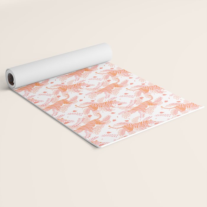Orange and pink tiger Yoga Mat Gallery Image 2