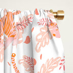 Orange and pink tiger Window Curtain Gallery Image 2