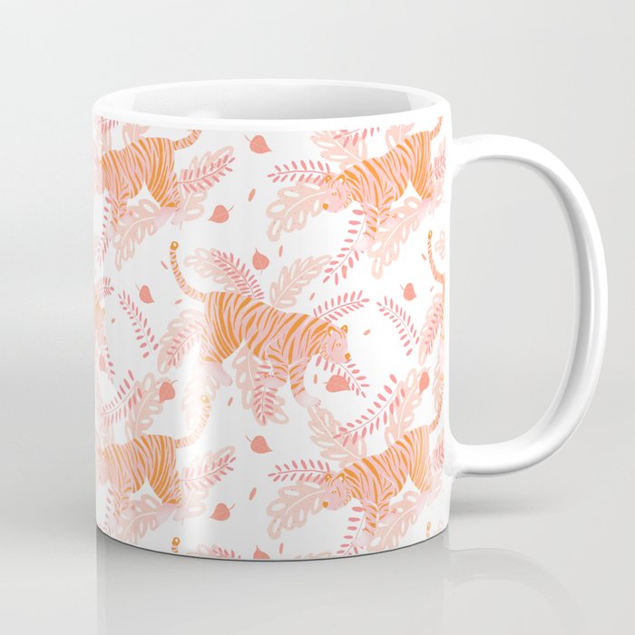 Orange and pink tiger Coffee Mug Gallery Image 1