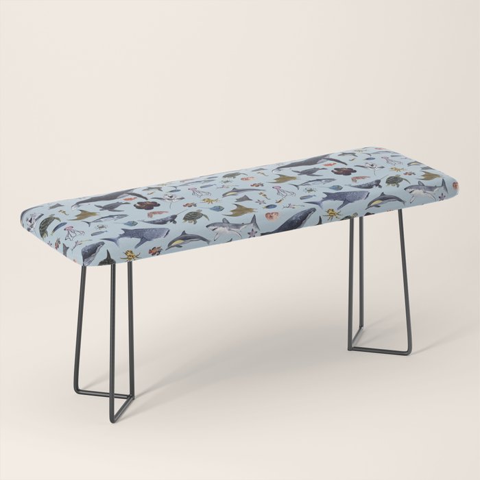 SEA CREATURES poster with names Bench Gallery Image 1