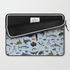 SEA CREATURES poster with names Laptop Sleeve Gallery Image 2