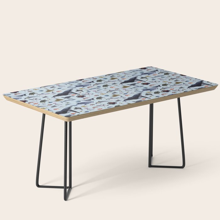 SEA CREATURES poster with names Coffee Table Gallery Image 1