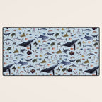 SEA CREATURES poster with names Desk Mat Gallery Image 3