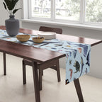 SEA CREATURES poster with names Table Runner Gallery Image 2