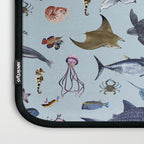 SEA CREATURES poster with names Laptop Sleeve Gallery Image 3