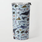SEA CREATURES poster with names Travel Mug Gallery Image 2