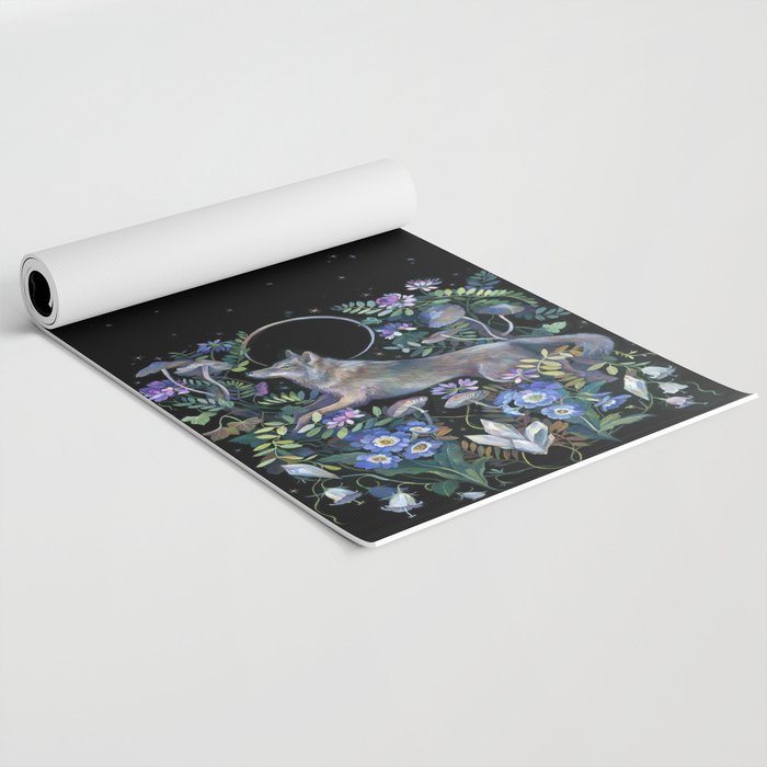 Moon Wolf Yoga Mat Gallery Image 2