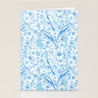 Mermaid Toile - Blue Stationery Card Gallery Image 2