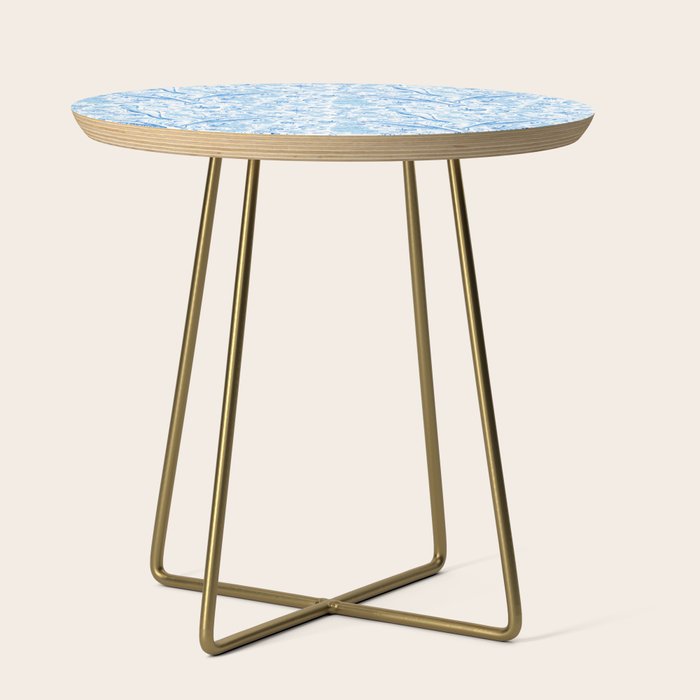 Mermaid Toile - Blue Side Table Gallery Image 1