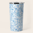 Mermaid Toile - Blue Travel Mug Gallery Image 1