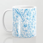 Mermaid Toile - Blue Coffee Mug Gallery Image 3