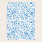Mermaid Toile - Blue Poster Gallery Image 4