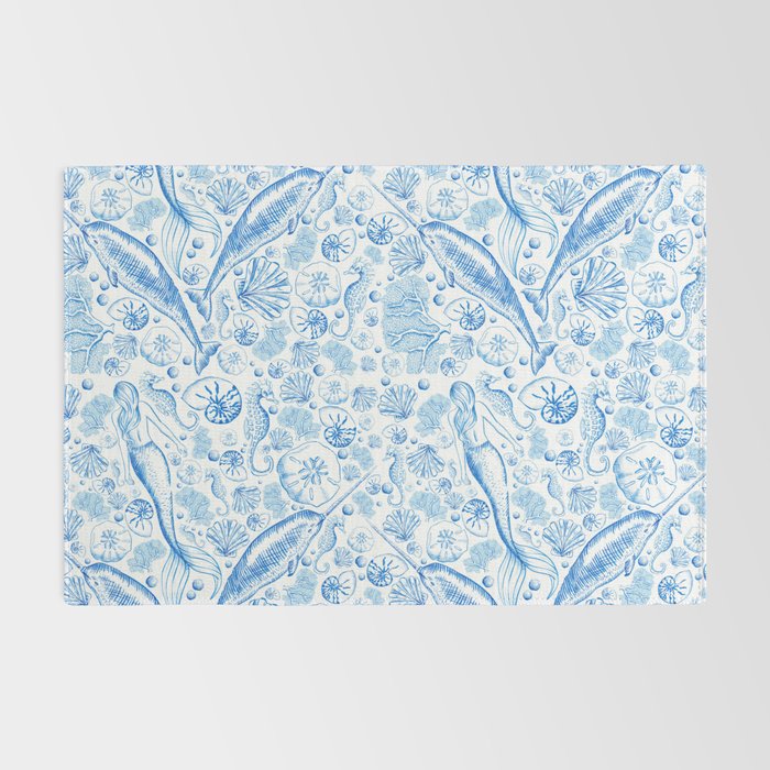 Mermaid Toile - Blue Rug Gallery Image 2