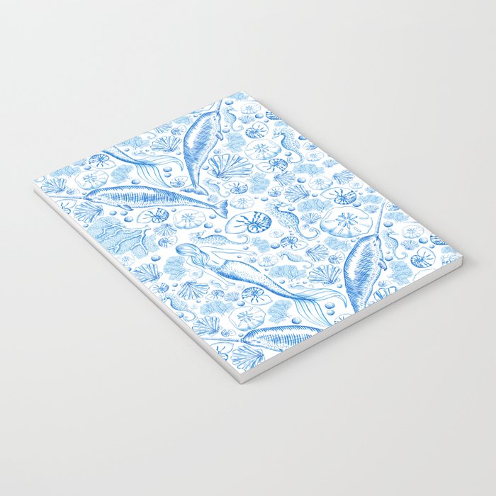 Mermaid Toile - Blue Notebook Gallery Image 3