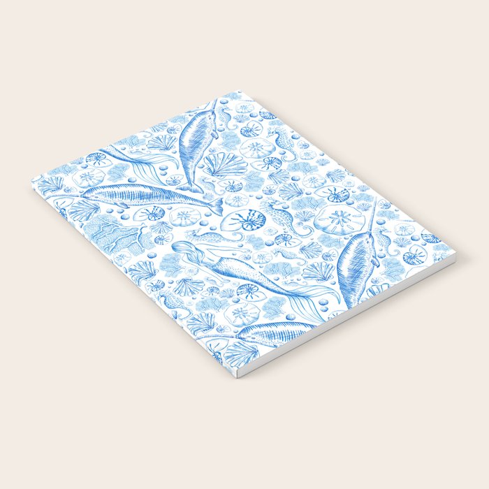Mermaid Toile - Blue Notebook Gallery Image 2