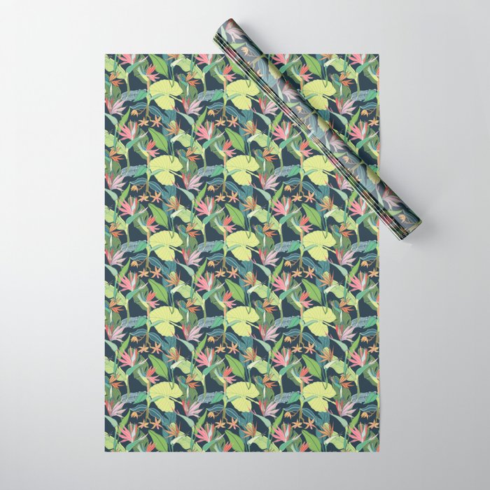 Tropical Bird of Paradise Wrapping Paper Gallery Image 1