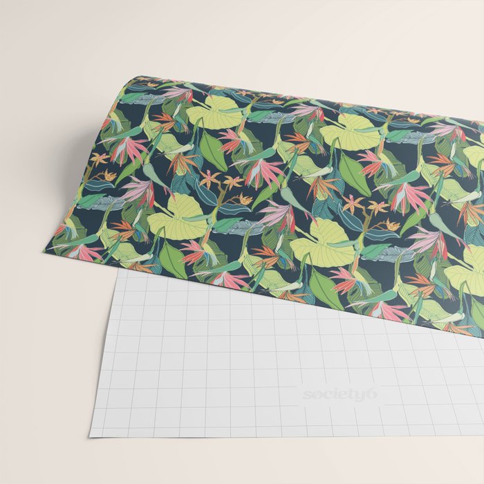 Tropical Bird of Paradise Wrapping Paper Gallery Image 2