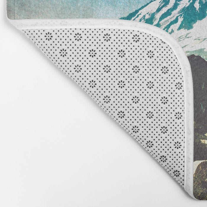 Mt Adams from Mt Rainier Washington State - Nature Photography Bath Mat Gallery Image 2