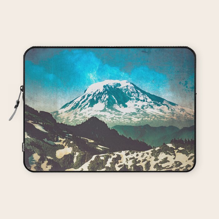Mt Adams from Mt Rainier Washington State - Nature Photography Laptop Sleeve Gallery Image 1