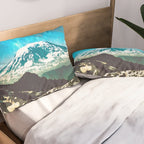 Mt Adams from Mt Rainier Washington State - Nature Photography Pillow Sham Gallery Image 2