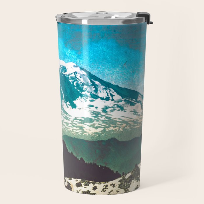 Mt Adams from Mt Rainier Washington State - Nature Photography Travel Mug Gallery Image 2