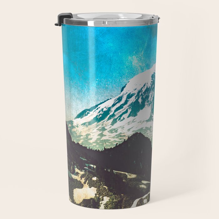 Mt Adams from Mt Rainier Washington State - Nature Photography Travel Mug Gallery Image 3