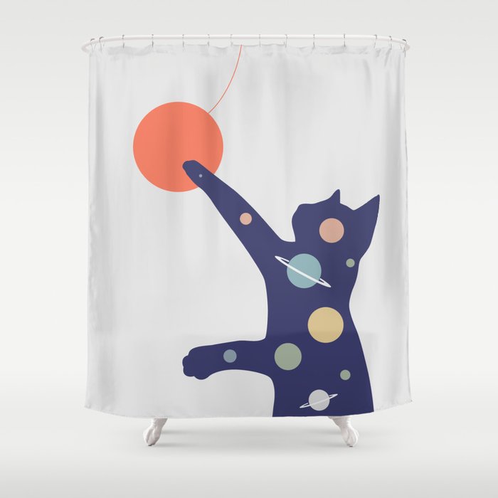 Cat Landscape 50 Shower Curtain Gallery Image 1