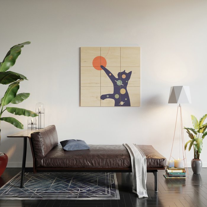 Cat Landscape 50 Wood Wall Art Gallery Image 2