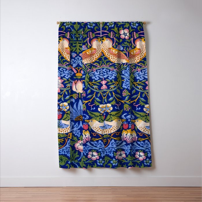William Morris "Strawberry Thief" 1. Window Curtain Gallery Image 3