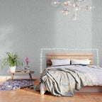 Abstract organic dots - dusty mint - pastel muted green pattern Wallpaper Gallery Image 3