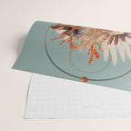 Blossom in a golden asymmetry Wrapping Paper Gallery Image 2