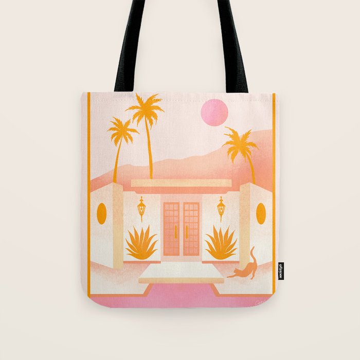 Palm Springs Home â Tangerine Tote Bag Gallery Image 1