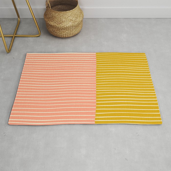 Peach & Tulip Yellow | PATTERN 06: The Retro Edition Rug Gallery Image 1
