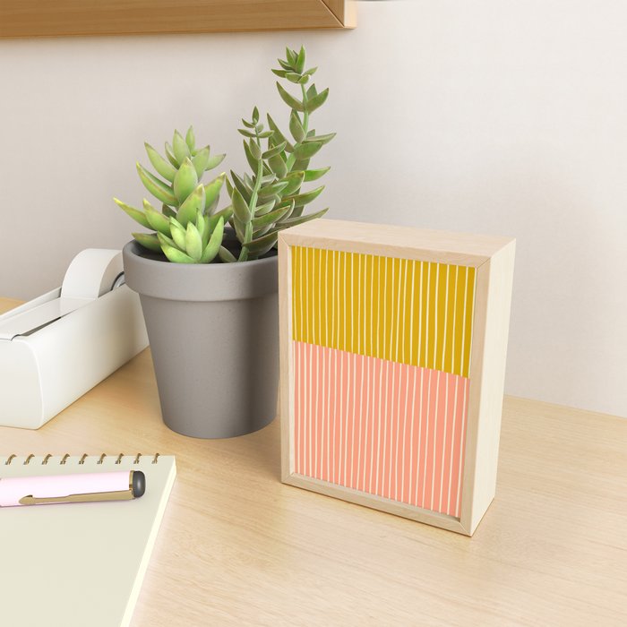 Peach & Tulip Yellow | PATTERN 06: The Retro Edition Mini Art Print Gallery Image 2