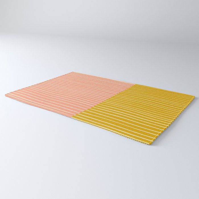 Peach & Tulip Yellow | PATTERN 06: The Retro Edition Rug Gallery Image 3